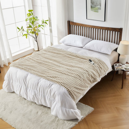 Electric Heated Fleece Throw
