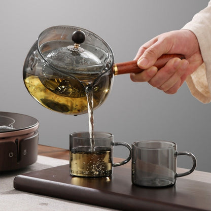 InfuRota Glass Teapot with Rotating Infuser