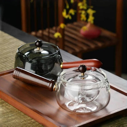 InfuRota Glass Teapot with Rotating Infuser